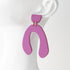 Purple Arches: Polymer Clay & Acrylic Earrings - avantejewel.com