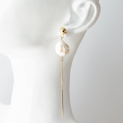 Baroque Pearl Tassel Earrings - avantejewel.com