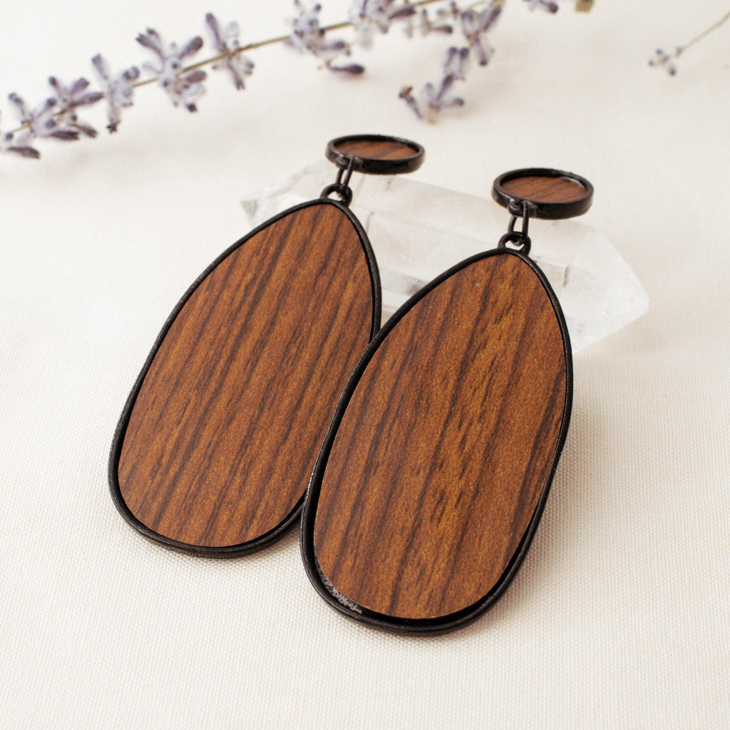 Boho-style Wood Earrings - avantejewel.com