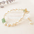 Cora Pearl Bracelet With Jade Charm - avantejewel.com