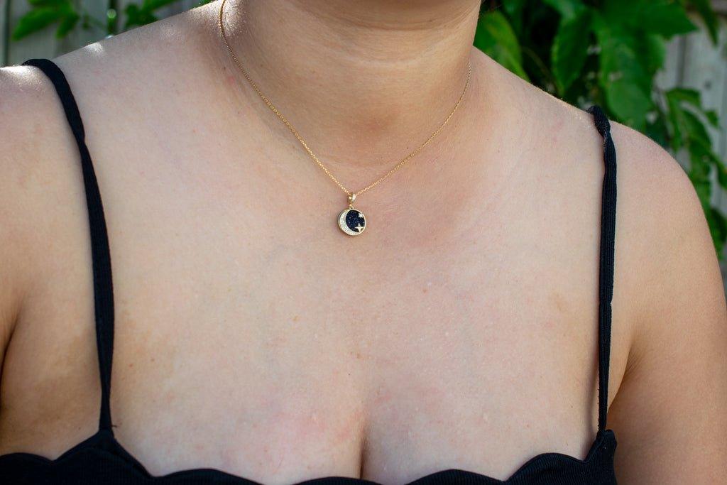 Gold Moon Necklace | avantejewel.com