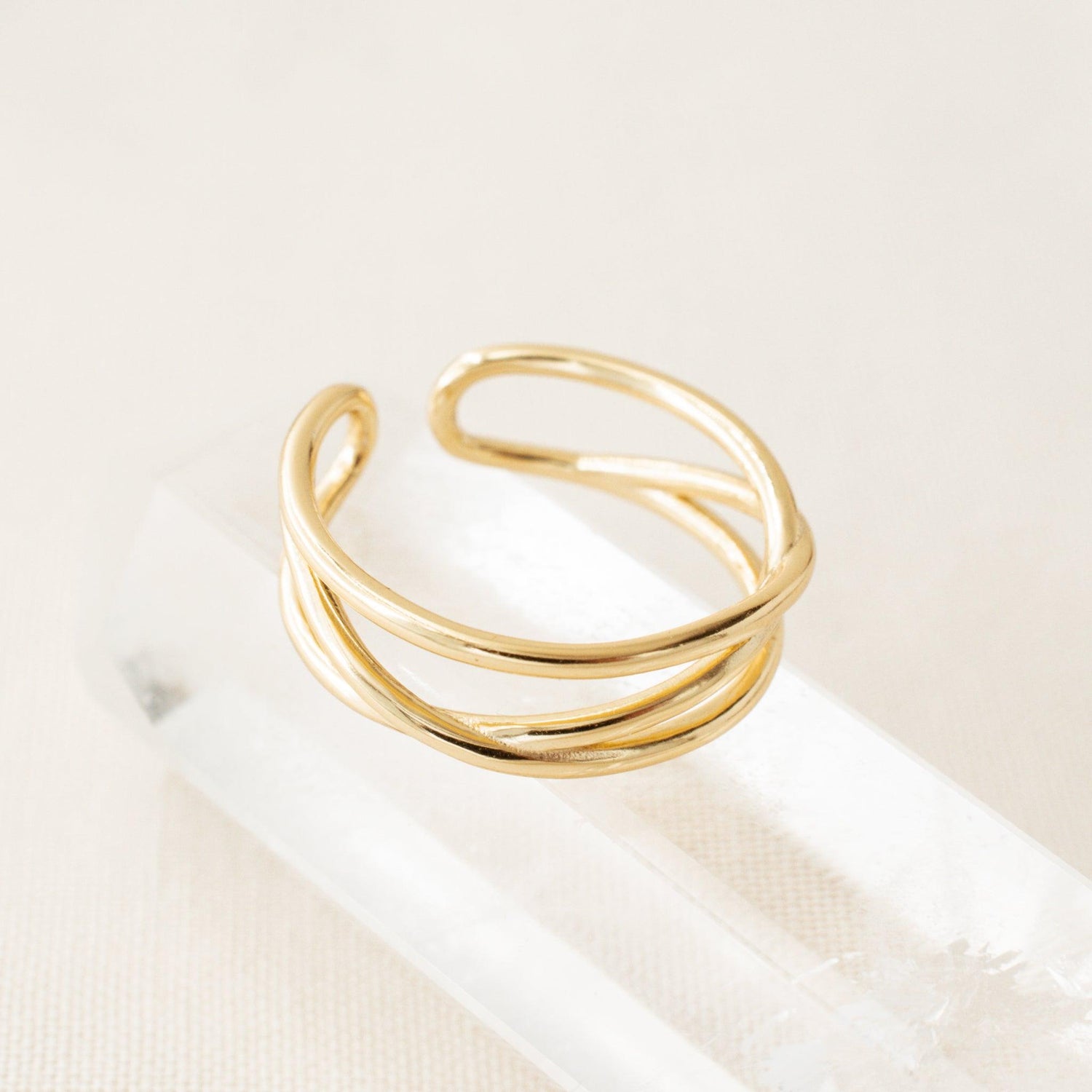Gloria Gold Wrap Ring - avantejewel.com