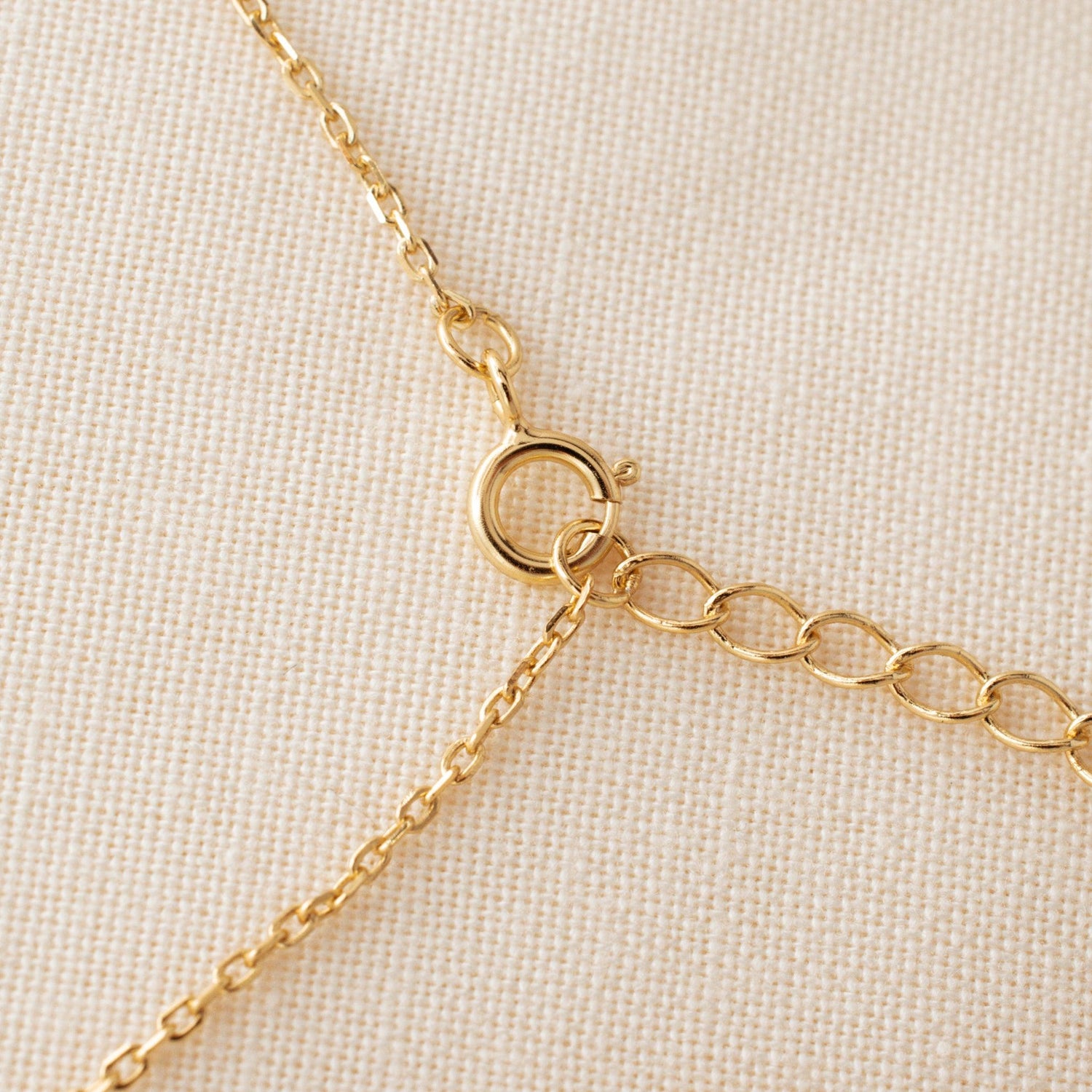 love pendant necklace closing detail