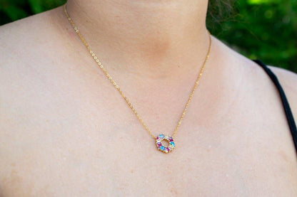 Rainbow Crystal Necklace | avantejewel.com