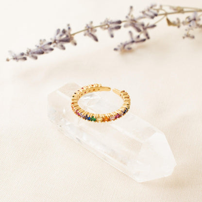 Multicolor Zircon Ring - avantejewel.com