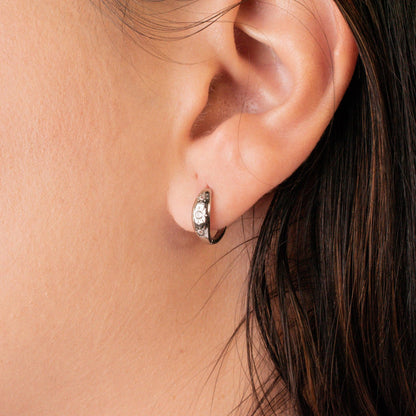 Nora Micro Zirconia Star Hoop Earrings - avantejewel.com