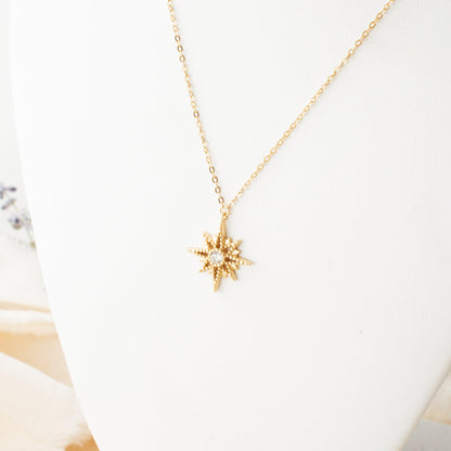 North Star Necklace on a white background