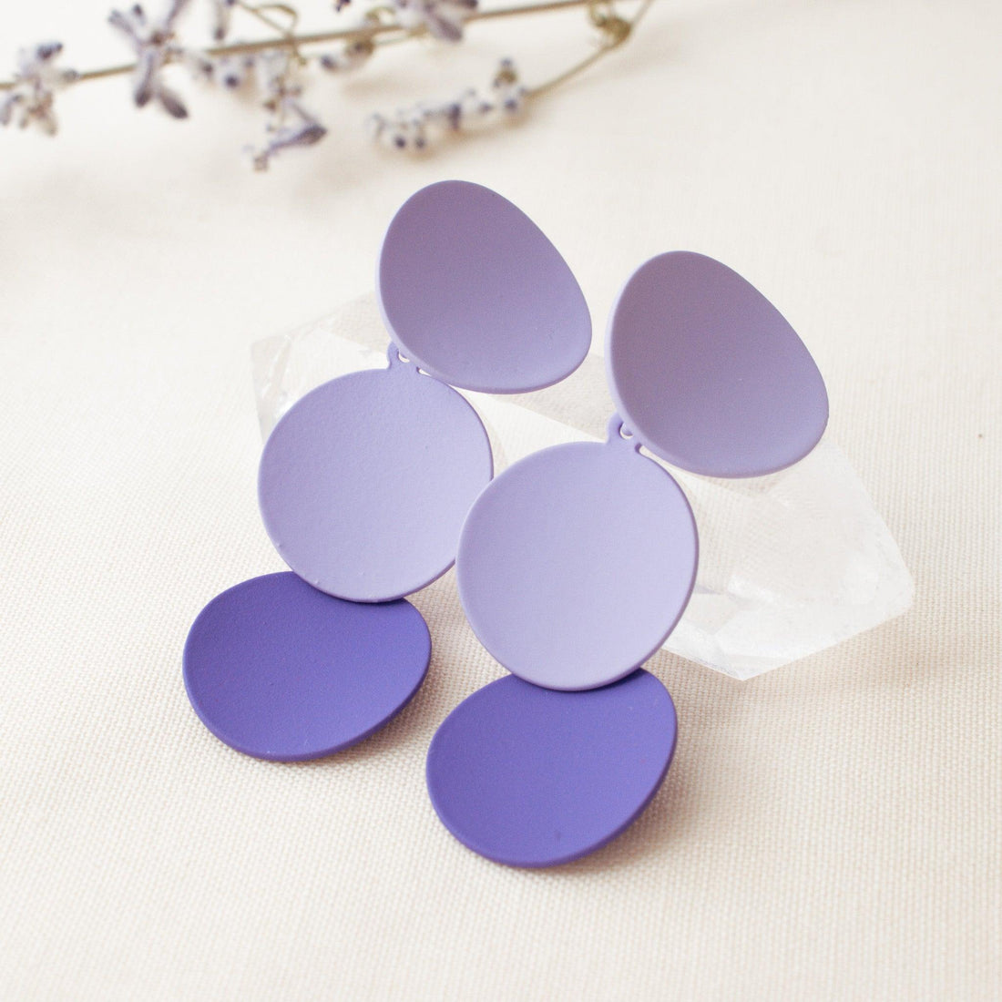 Purple Drop Earrings - avantejewel.com