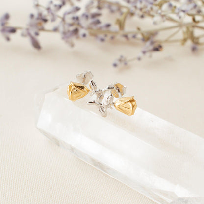 Rose Flower Stud Earrings - avantejewel.com