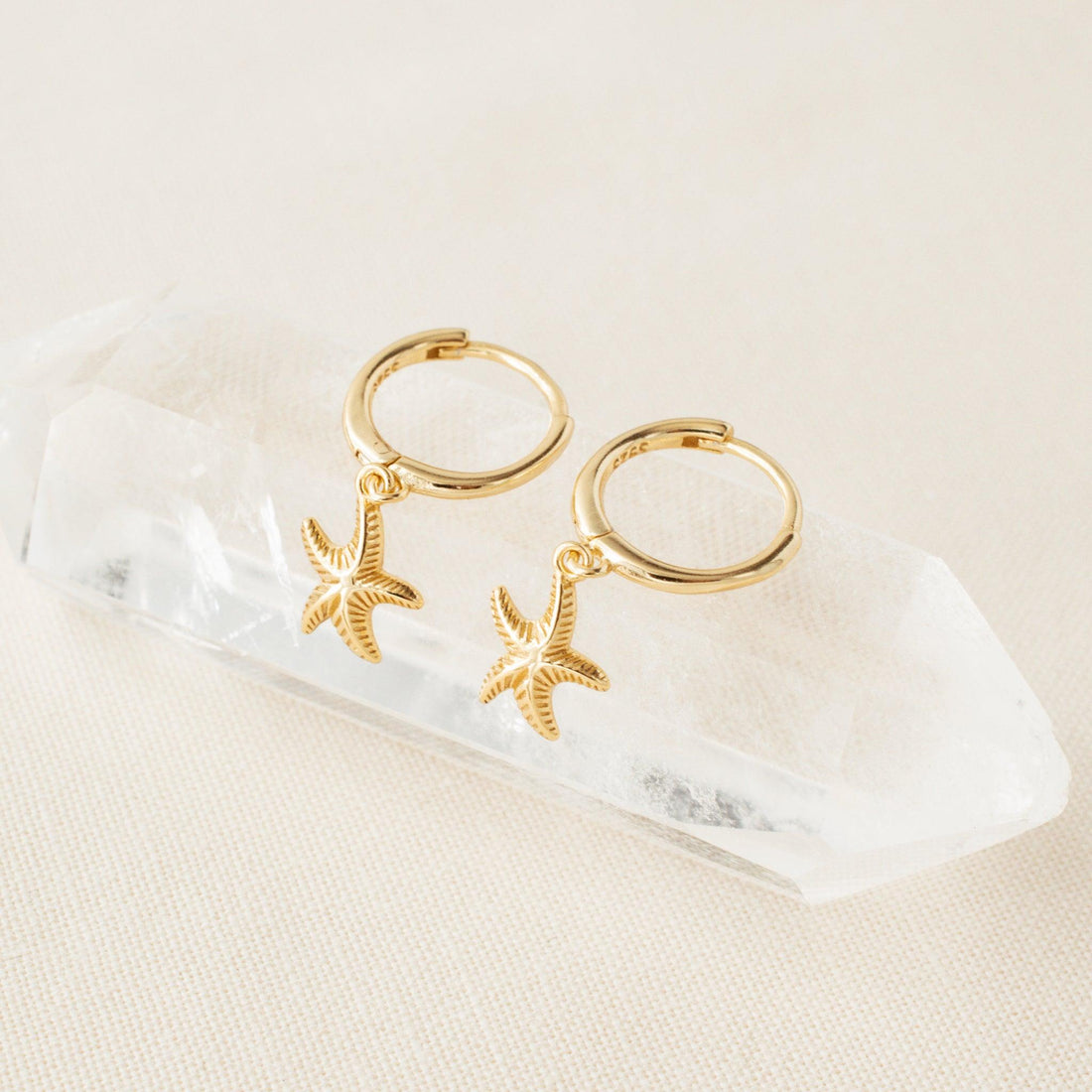 Marina Starfish Hoop Earrings - avantejewel.com
