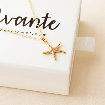 Ariel Starfish Necklace - avantejewel.com