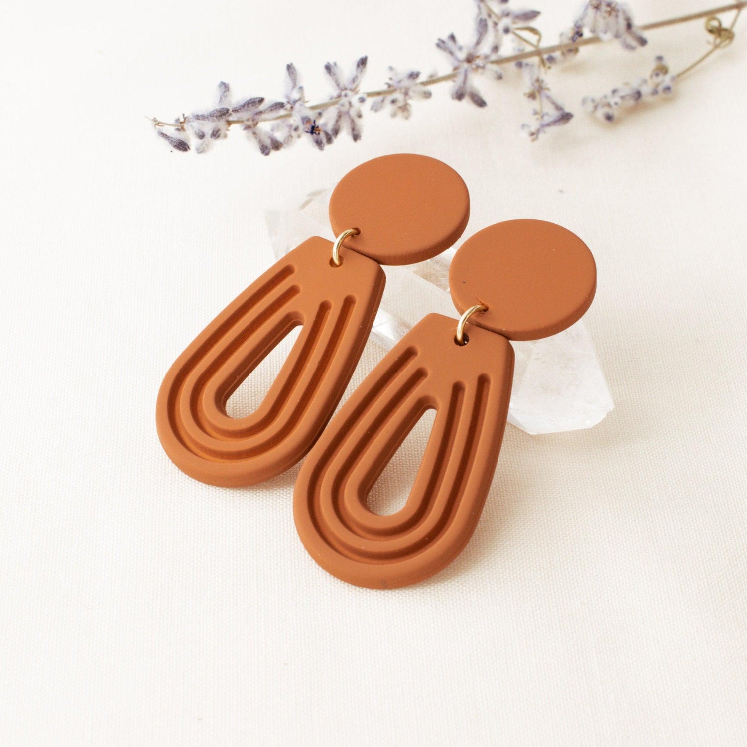 Terracotta Drop Earrings - avantejewel.com