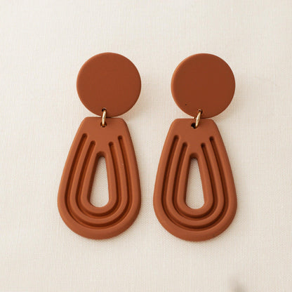 Terracotta Drop Earrings - avantejewel.com