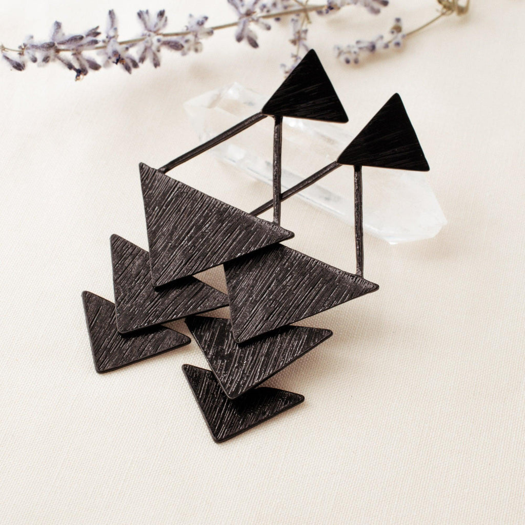 Triangle Drop Earrings - avantejewel.com