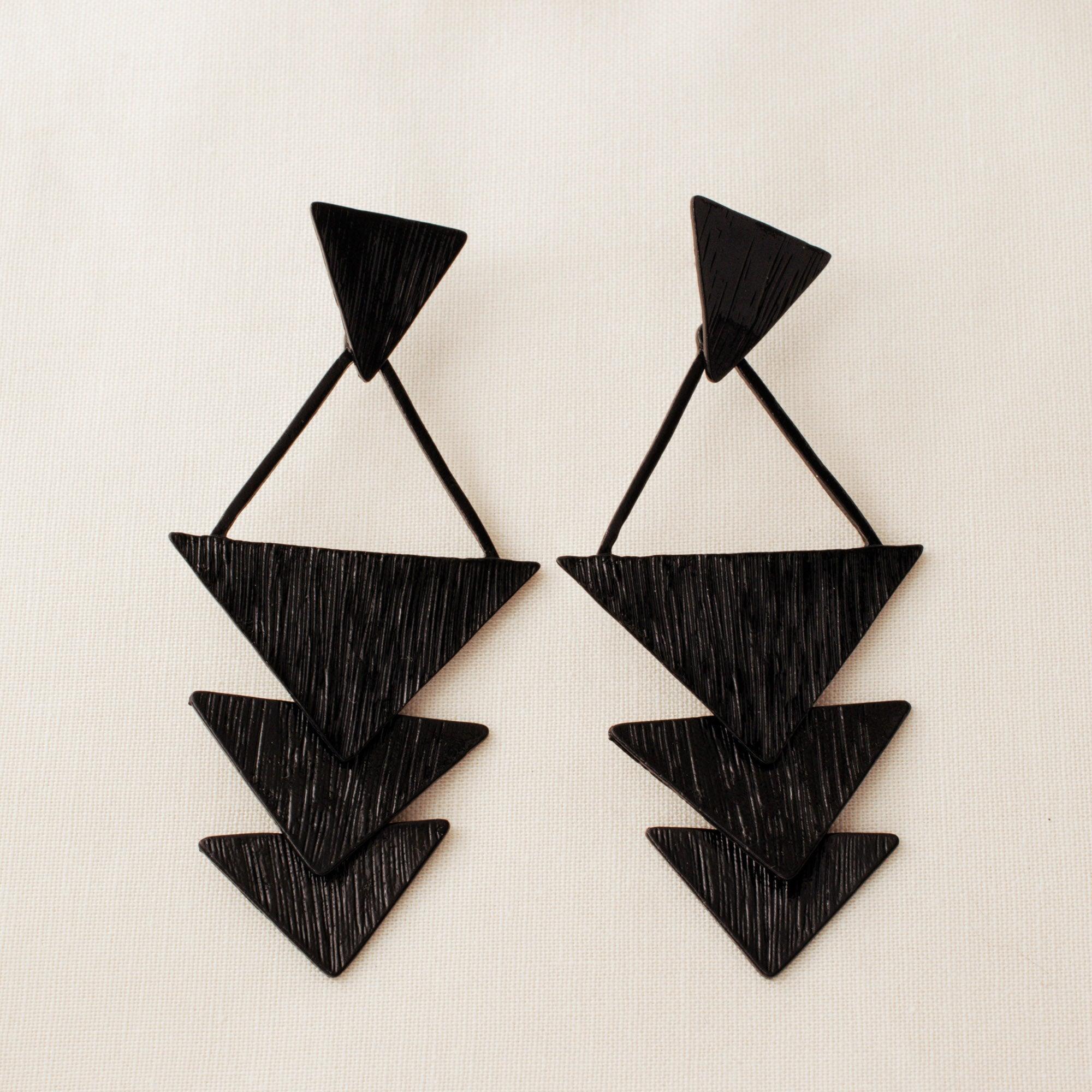 Triangle Drop Earrings - avantejewel.com