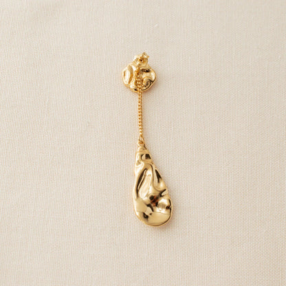 Sabrina White and Gold Glaze Drop Earrings - avantejewel.com